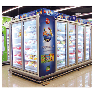 Congélateur vertical à porte vitrée, réfrigérateur commercial à refroidissement par air, 4 ou 5 niveaux, dégivrage automatique, E7 ATLANTA Vertical Free - Product Image 1