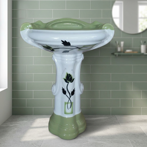 Lavabo rond en céramique émaillée Sterling pour salles de bain modernes - Product Image 2