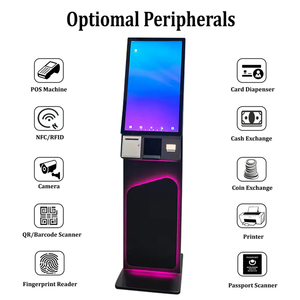 Nouvelle conception, borne de paiement en libre-service avec écran tactile Android de 27 pouces, lecteur de code QR en option, lecteur de code-barres, centres commerciaux - Product Image 2