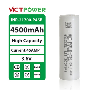 แบตเตอรี่ลิเธียมแบบชาร์จได้ 3.7V Inr21700 P45B 4500mah อุณหภูมิต่ำ 45A กระแสปล่อยสูงสุด 800 รอบการใช้งาน - Product Image 1