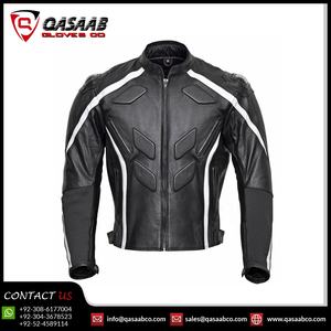 Blouson de course en cuir de vachette de haute qualité pour adultes, taille XL personnalisée, coupe-vent, respirant, équipement de protection pour la conduite à moto - Product Image 3
