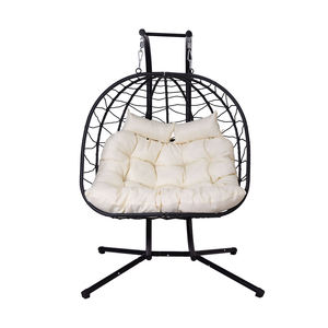 Vente en gros de meubles d'extérieur pliables et durables de haute qualité en rotin pour jardin, patio, balcon, <span class=keywords><strong>hamac</strong></span> suspendu pour chaise double - Product Image 1