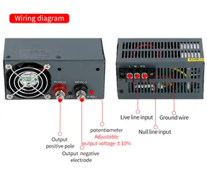 Smps אחת קבוצת פלט 1000W 18 וולט 55.5A כוח אספקת חשמל מיתוג תעשייתי אספקת חשמל אספקת יחידות S-1000-18