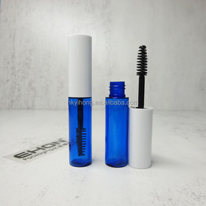 Tube cosmétique cylindrique en plastique transparent pour mascara et eye-liner, avec brosse fine en nylon, imprimé personnalisé, moulé par injection - Product Image 5