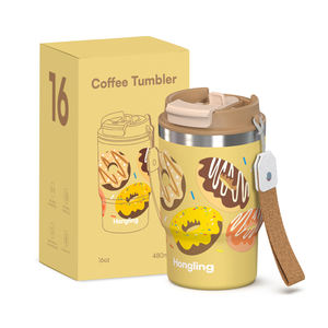 Hong ling: Tapa multifuncional 2 en 1 de 16 oz, múltiples formas de beber - Tu <span class=keywords><strong>taza</strong></span> diaria perfecta - 100% libre de BPA, material de calidad alimentaria - Product Image 1