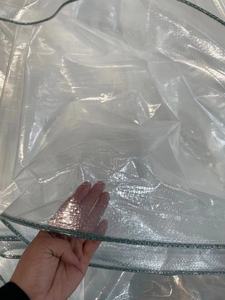 Bâche en poly tissé transparent renforcé <span class=keywords><strong>130G</strong></span> avec protection UV et anti-roussissement, motif cerise - Product Image 6