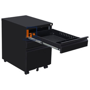 Factory Steel Mobile Pedestal 3 Drawer Mobile Filing <b>Cabinet</b> Rolling Pedestal Movable Office Metal Storage <b>Cabinet</b> With 3 Drawer - Product Image 5