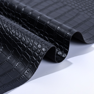 Tissu en PVC effet <span class=keywords><strong>cuir</strong></span> gaufré bicolore, motif crocodile, imitation <span class=keywords><strong>cuir</strong></span>, matériau PVC pour sac - Product Image 3