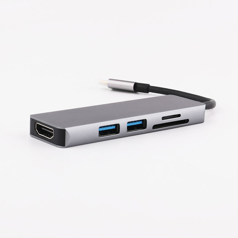 Lype-c a USB3.0 + USB2.0 + lector de tarjetas + HD