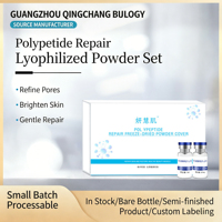 Set de Polvo Liofilizado Reparador de Polipéptidos para Reparación de Cicatrices de Acné y Marcas en la Cara, Hidratante Suave, Sin Parabenos, 3 ml, Uso Doméstico, 3 Años
