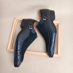 Zapatos <span class=keywords><strong>Oxford</strong></span> de vestir para hombre hechos a mano, formales de negocios, con punta, estampados, de ante de vaca, de primera capa, de cuero de vaca, patchwork, para oficina, boda, con cordones - Product Image 3
