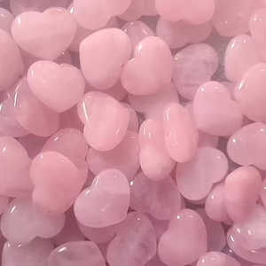 Cuarzo Rosa Natural Tallado en Forma de Corazón de Alta Calidad al por Mayor, Cristales Rosados para Decoración del Hogar - Product Image 3