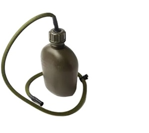 DFB01 1L 1 QUART USGI Gourde portable de camping en plein air avec paille pour une hydratation facilitée Bouteille d'eau avec tube de boisson - Product Image 1
