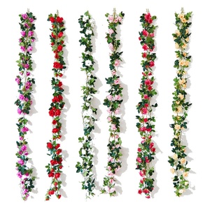 Enredadera <span class=keywords><strong>de</strong></span> Rosas Artificiales para Decoración del Hogar, Varas <span class=keywords><strong>de</strong></span> Rosas - Product Image 2