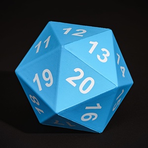 Udixi-Dados de espuma poliédricos con logotipo personalizado, Rpg, mazmorras y dragones, 80mm, D20 - Product Image 2