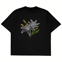 Transfert thermocollant de fleurs en strass pour T-shirt