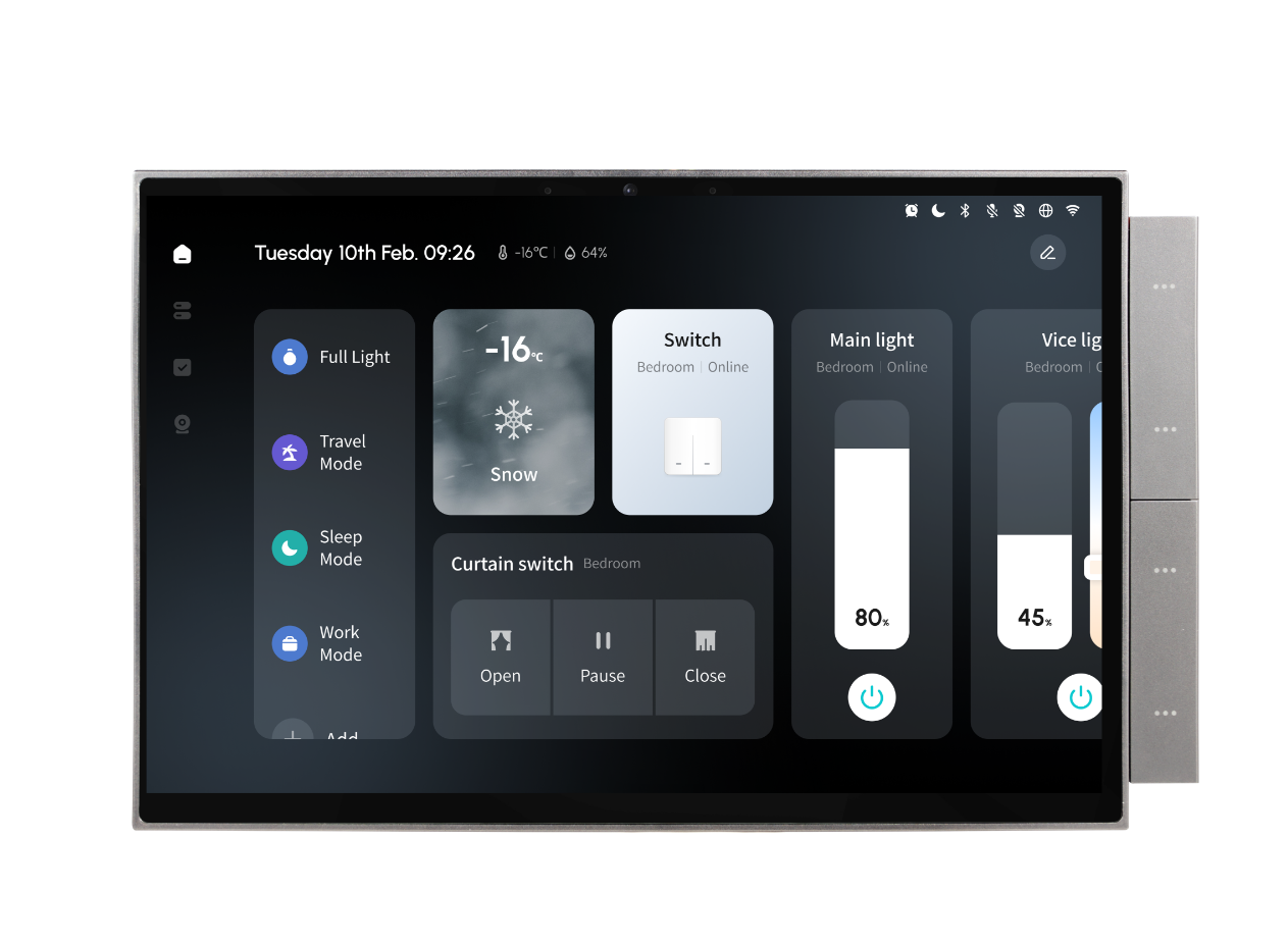2025 New Arrival Tuya 10 Inch Smart Home Wireless Central Control Panel 