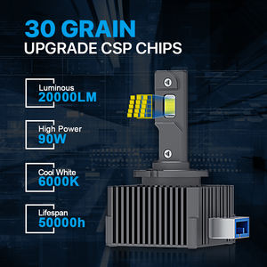 Série <span class=keywords><strong>D</strong></span> D2S D4S Phare de voiture LED D1S D3S D5S D8S Ampoule LED automobile 20000LM 6500K 90W Canbus Lampe de voiture Plug and Play Conversion HID - Product Image 2