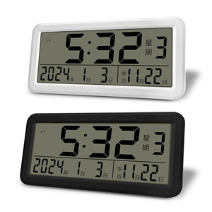 <span class=keywords><strong>Reloj</strong></span> Despertador Digital Delgado con Calendario, Función de Snooze, Fecha, Semana, Pantalla LCD Grande, para Pared o Escritorio, Ideal para Niños y Estudiantes - Product Image 5