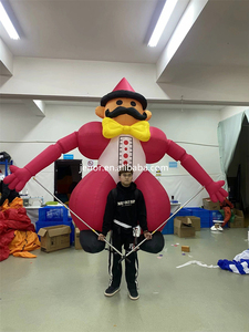 Giant Walking <strong>Inflatable</strong> Carnival Clown Puppet with Stand <strong>Backpack</strong> for Parade Performance - Product Image 5