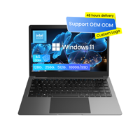Laptop Aziendale da 14,1 Pollici, Nuovo Modello, Processore Intel N3450 Quad-Core 1.1GHz, 6GB RAM, 256GB SSD, Windows 10/11 in Inglese