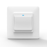 Interrupteur mural intelligent WiFi, interrupteur pour rideaux et panneau de prise murale avec commande à distance par application, commande vocale et minuterie, 10A 240V