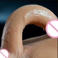 Realistischer Silikon-Dildo Slip Erwachsenen-Masturbationsspielzeug Solide Hohle Strap-On XXL Riesendildos für Männer Frauen Lesben