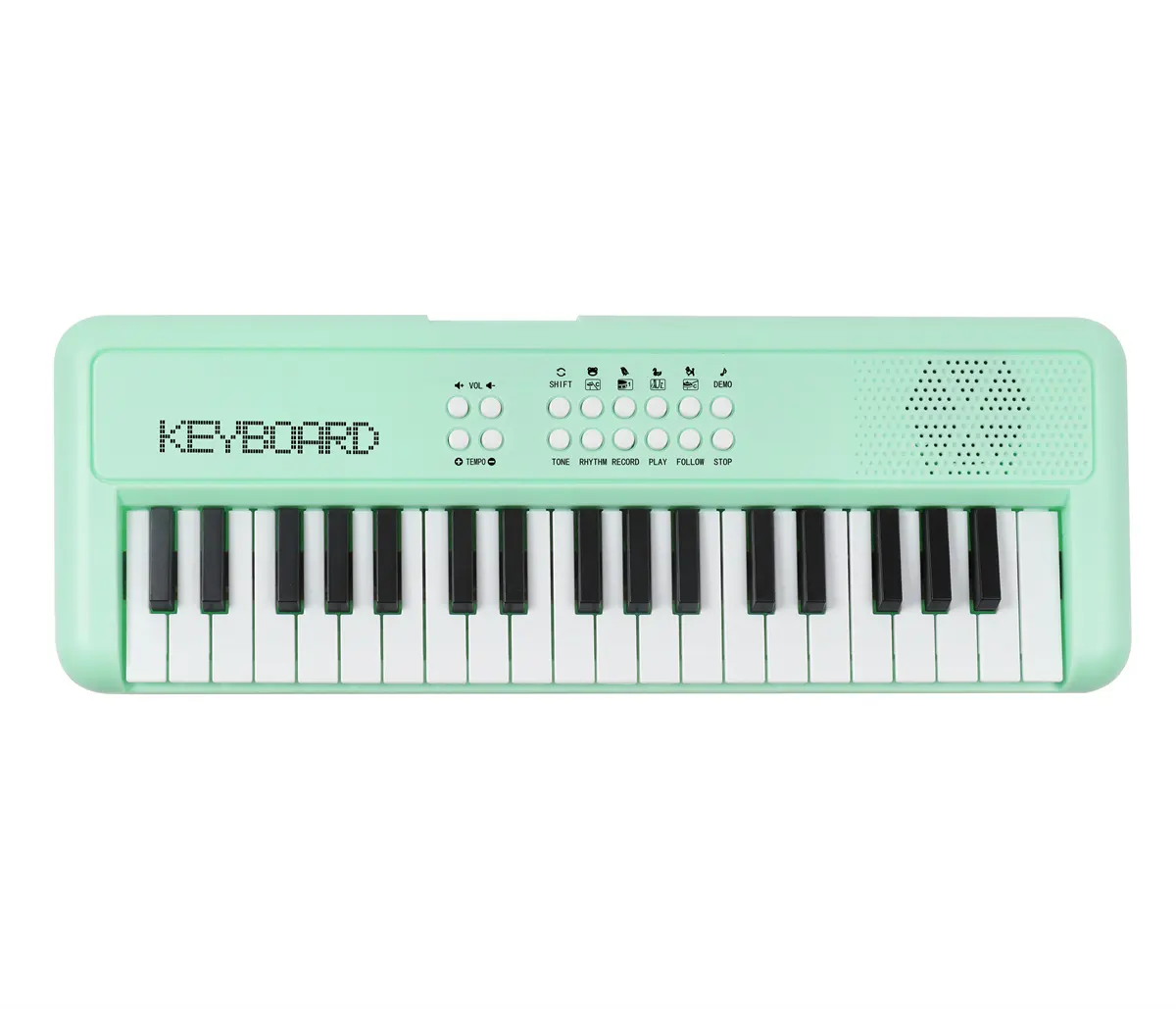 Лучшая продажа игрушечная пластиковая электронная органная клавиатура пианино с 37 клавишами зеленого цвета Китайская Игрушка фортепианная музыкальная клавиатура для детей