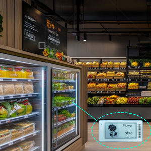 Nouveaute 2025 <span class=keywords><strong>2</strong></span>.13นิ้วป้ายดิจิทัลสำหรับวางจำหน่ายอาหารสดป้องกันการเป็นน้ำแข็งป้ายราคาสินค้าอิเล็กทรอนิกส์บลูทูธ - Product Image 1