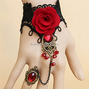 Collier ras du cou en dentelle gothique victorienne vintage pour bal rétro, cosplay royal, séance photo, carnaval, Halloween, Jour des <span class=keywords><strong>Morts</strong></span> et costumes d'inspiration historique - Product Image 5