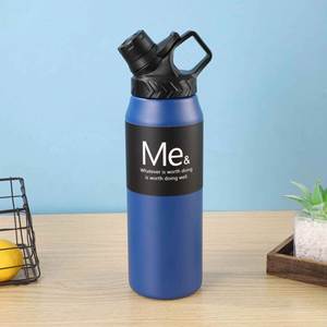 Me& Orange Plastic Tumbler With Lid Portable Minimalist Design For Travel - Product Image 2