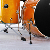 Ensemble de batterie Junior Jazz professionnel 5 pièces Kits de batterie acoustique portables avec échantillon gratuit de musique pour la pratique