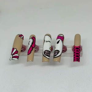 เล็บปลอมอะคริลิคแบบกดติด ดีไซน์ใหม่ ออกแบบเองได้ ประดับเพชร - Product Image 1