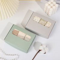 Coffret Cadeau de Luxe Haut de Gamme pour Sous-vêtements Féminins, avec Fenêtre, Pliage en Trois, Impression en Relief et Fermeture Magnétique