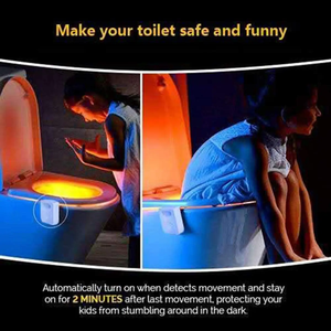 Veilleuse <span class=keywords><strong>de</strong></span> siège <span class=keywords><strong>de</strong></span> <span class=keywords><strong>toilette</strong></span> à capteur <span class=keywords><strong>de</strong></span> <span class=keywords><strong>mouvement</strong></span> intelligent 8 couleurs rétroéclairage étanche pour cuvette <span class=keywords><strong>de</strong></span> <span class=keywords><strong>toilette</strong></span> LED Luminaria <span class=keywords><strong>lampe</strong></span> WC lumière <span class=keywords><strong>de</strong></span> <span class=keywords><strong>toilette</strong></span> - Product Image 5