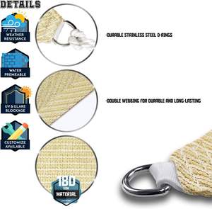 Voiles d'ombrage imperméables pour la décoration extérieure, les chemins <span class=keywords><strong>de</strong></span> <span class=keywords><strong>table</strong></span> et les carreaux <span class=keywords><strong>de</strong></span> verre - Product Image 4