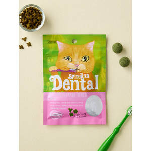 Cattem Spirurina Denthal 80 g di Schirympp prodotto per l'igiene orale multiuso per animali domestici gatti - Product Image 1