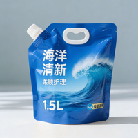 Liquide à lessive en sachet Doypack de 500 ml, 1 L, 2 L, écologique, liquide à lessive debout avec bec verseur réutilisable