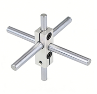 Connecteur transversal optique en alliage d'aluminium anodisé métrique 8mm 12mm 16mm, pince de fixation d'axe pour routeur CNC et cadre d'imprimante 3D