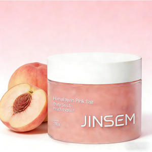 Gommage corporel exfoliant à la pêche en gros ODM avec sel marin et extrait de pêche 200G Hydratant et unifiant le teint - Product Image 3