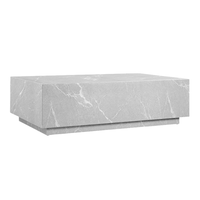 Table basse en MDF de haute qualité avec autocollant 3D Design contemporain pour salon prix de gros meubles de maison