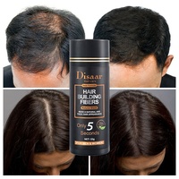 Disaar Fibres capillaires organiques pour traitement de la perte de cheveux, poudre épaississante instantanée, couleur noire, fibres capillaires pour hommes et femmes