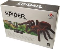 Simulations-RC-Spinnen-Spielzeug mit Infrarot-Fernbedienung, elektrisch kriechendes Scherz-Tier, realistisches weiches Plüschgeschenk für Kinder, Jungen und Mädchen