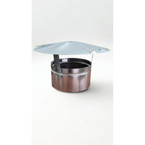 Tapa de chimenea de acero galvanizado tipo inserto, cubierta fija para chimeneas de techo - Product Image 1