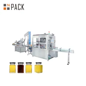 Fully Automatic Multihead Piston Honey Product Filling And Capping Machine Line
