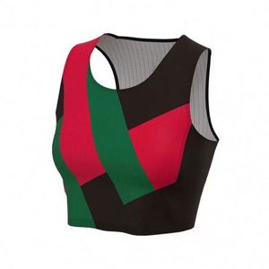 Custom Women Printed <b>Running</b> Racing Quick-Dry Lightweight Marathon Crop <b>Singlets</b> Sexy Sports Tank Top - Product Image 3