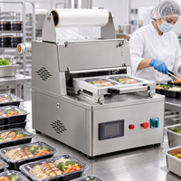 Plateau automatique électrique conforme à la norme CE pour l'emballage alimentaire avec machine de scellage de plateaux en film