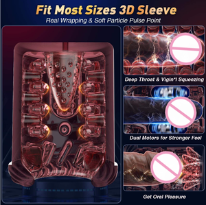 Masturbateur masculin automatique <span class=keywords><strong>à</strong></span> poussée rotative, stimulateur lécheur, suceur, fellation, pompe <span class=keywords><strong>à</strong></span> pénis 100% étanche, jouets sexuels pour adultes pour hommes - Product Image 6