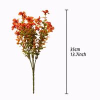 Fleurs artificielles en soie en forme de feuilles, résistantes aux UV et imperméables, de haute qualité, pour la Fête des Mères, la Fête des Pères, le Nouvel An, Pâques, pour vase et panier suspendu
