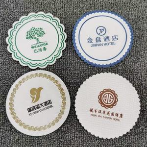Posavasos de papel con logotipo personalizado para hotel, restaurante, posavasos de papel absorbente desechable, barra KTV, posavasos de cerveza y café, alfombrilla para bebidas - Product Image 3